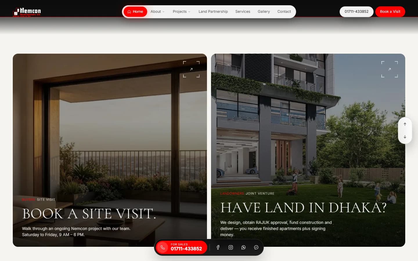 Home — Book a site visit